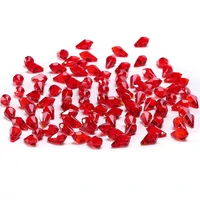 new triangle cone crystal beads red colour ab 10pcs 612mm austria crystal triangle cone loose beads diy beads jewelry c 6