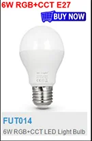 FUT068 AC85-265V Milight 2,4 г 6 Вт RGB+ CCT Вай-Фай совместимый смарт светодиодный светильник 2,4G Беспроводной 4-Зона дистанционного управления Android/iOs APP Управление