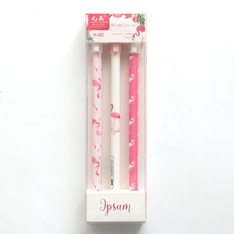 6/3 шт./компл. шариковая ручка Фламинго lapiceros милые stylo Kawaii boligrafo ручки canetas КАЛЕМ caneta criativa boligrafos