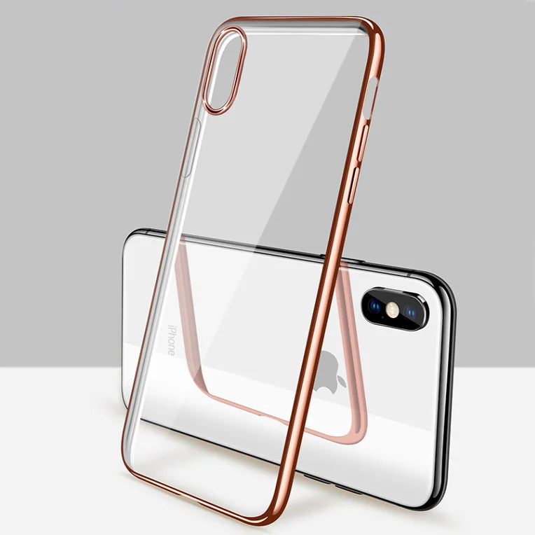 Роскошный чехол для iPhone XS MAX XR X 8 Plus 6 6S 7 Ультратонкий из ТПУ с кристальным