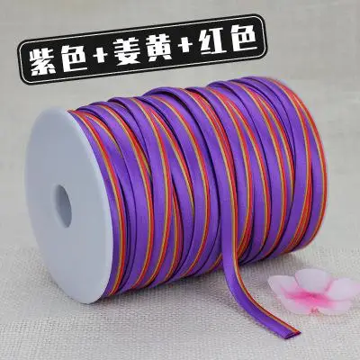DIY швейная ткань, полиэстер, сатин, китайское платье, лента для одежды, ручная отделка, аксессуары, тесьма 80 м/лот - Цвет: Многоцветный