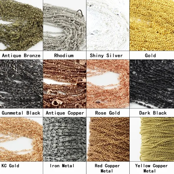 2 мм/3 мм широкий кабель цепочка на шею красная медь металл с круглая застежка 5 см