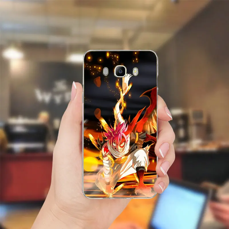 Аниме Манга сказка логотип мягкие ТПУ Силиконовые телефон дела для Samsung Galaxy A3 A5 A7