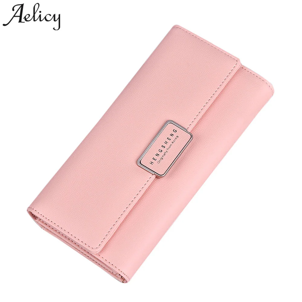 Женский кошелек Aelicy из лаковой кожи сумка клатч для досуга Длинный 2020|women purse