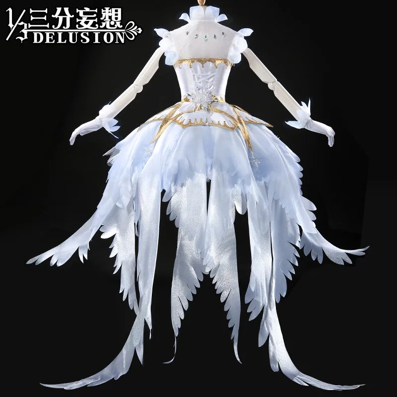 Аниме! Cardcaptor Sakura прозрачная карта Сакура КИНОМОТО op белое платье Косплей Костюм