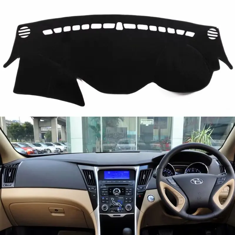 Для Hyundai Sonata I45 2009 2010 2011 2012 2013 2014 Чехлы для стайлинга автомобиля коврик приборной