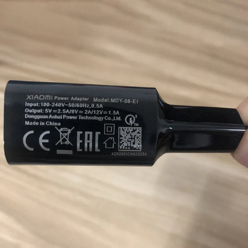 Быстрое зарядное устройство XIAOMI MI 6X QC 3 0 12 В 1.5A EU с кабелем типа C для Xiaomi 9 8 Se 6 Mix 5S 5c