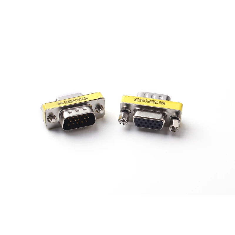 Ульт лучший D Sub 15pin VGA папа мама M/F конвертер монитора DB15 RGB HDB соединитель