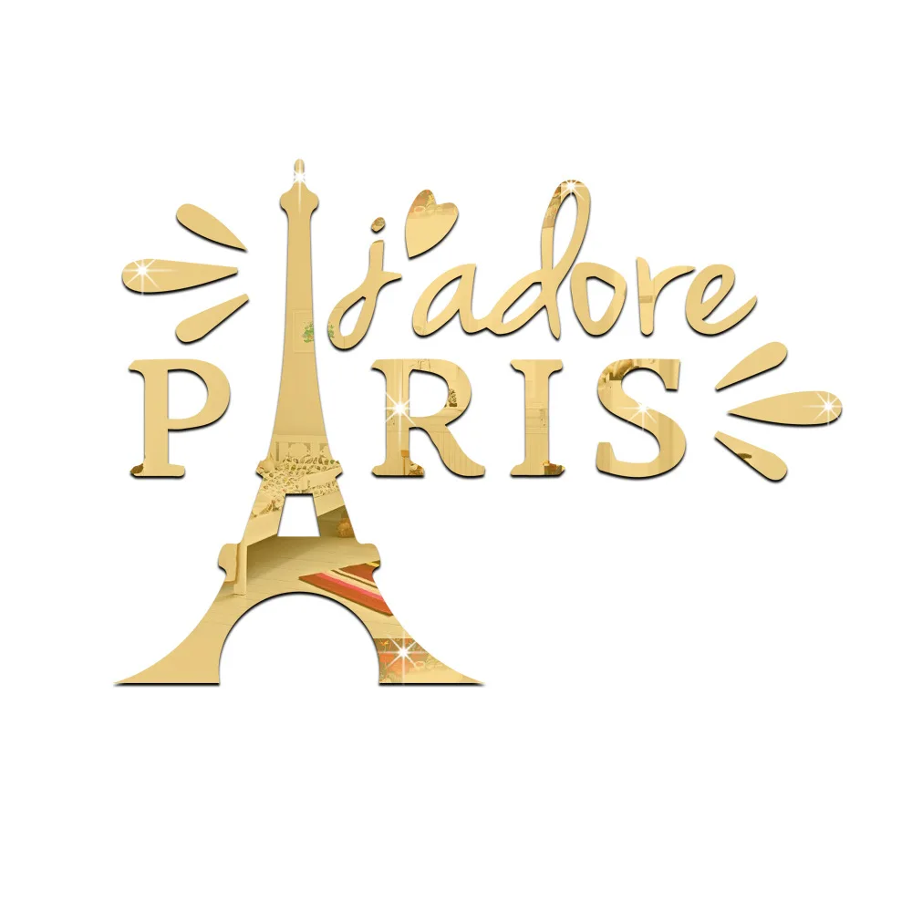 Настенные наклейки Funlife для украшения гостиной спальни фона Эйфелева башня