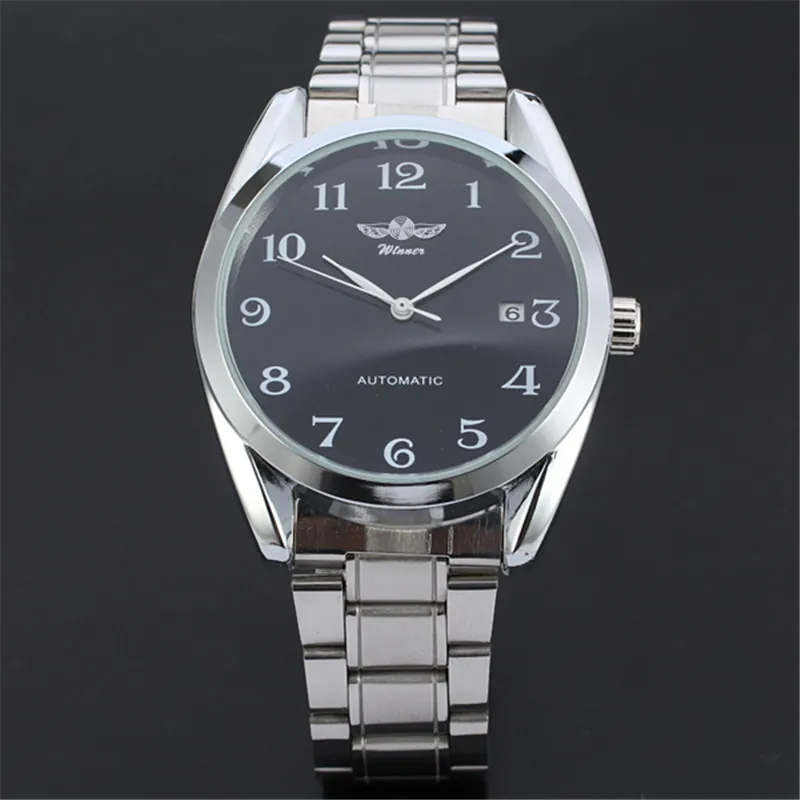 Победитель Для мужчин S Часы Военная Униформа Спорт Дата часы мужской Сталь