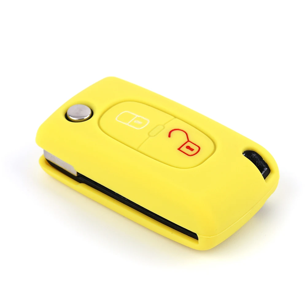 2019 RYHX Silicone Case for 208 207 308 RCZ 408 407 307 206 Citroen C4 C5 C3 C2 C4L Xsara Picasso Car Flip Key Cover | Автомобили и