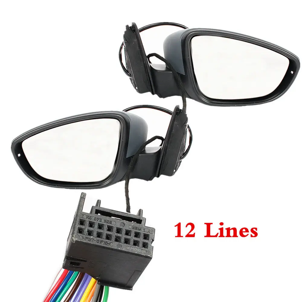 12 линий Левая Правая боковая дверь боковое крыло зеркало с подогревом