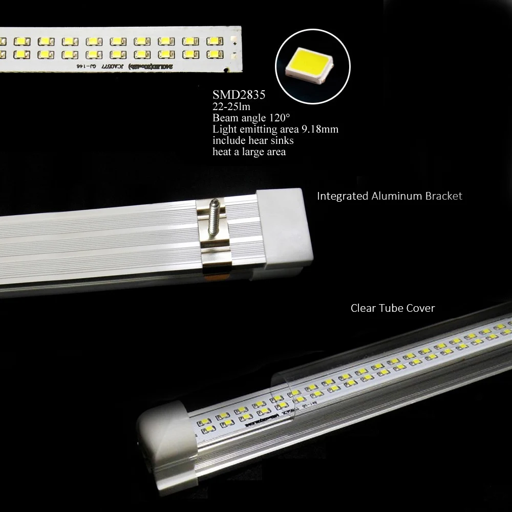 Светодиодный светильник для выращивания растений T8 красный и синий набор трубок