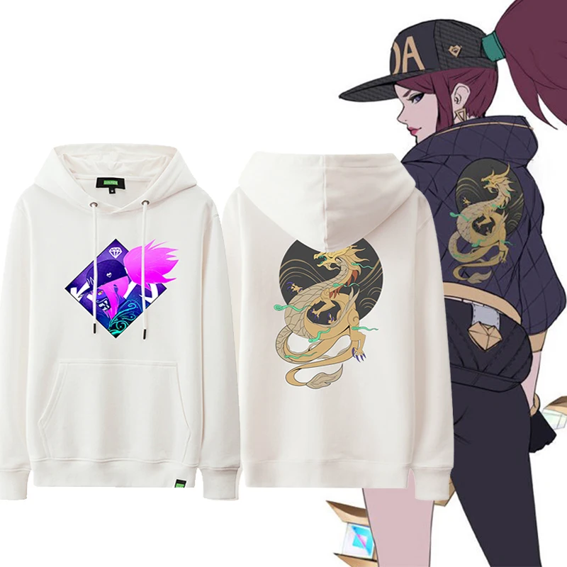 [Фото] 2019 игры Лига Легенд K/DA кДа Akali Косплэй костюм Толстовка S 4XL пуловер Топы для