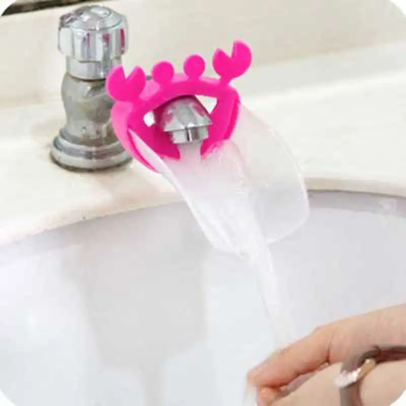 Милый удлинитель для крана малышей детей младенцев ручки раковины дома