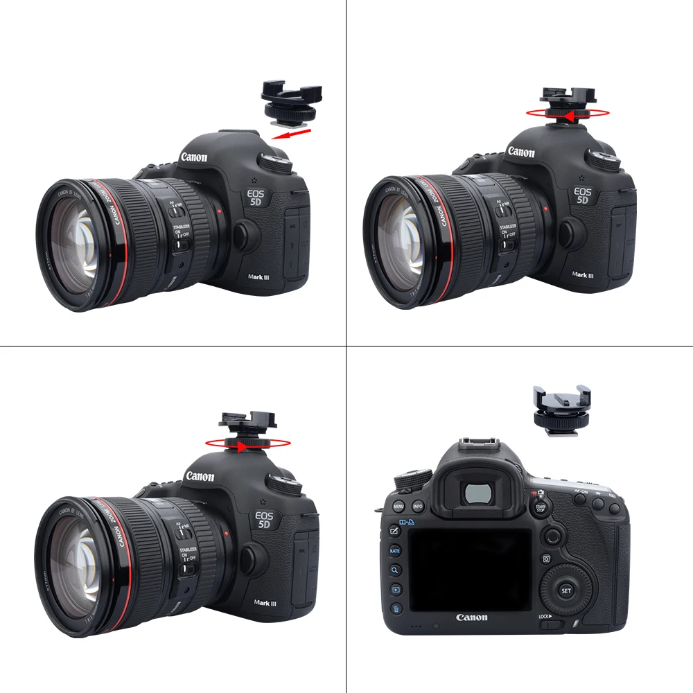 Suptig для Gopro аксессуары адаптер крепление Штатив Hero7 6 5 4 XiaomiYI 4k камера Canon Nikon Sony DSLR