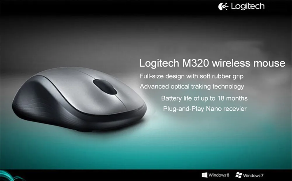 Оригинальная Беспроводная игровая мышь lotech M320, геймерская мышь для ноутбука, оригинальная оптическая мышь 1000 dpi, эргономичная компьютерная мышь с нано-приемником