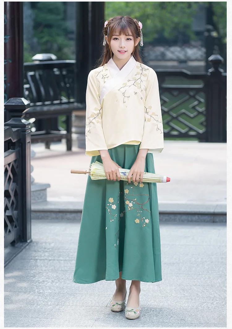2019 Новая китайская Классическая танцевальная одежда hanfu древний костюм