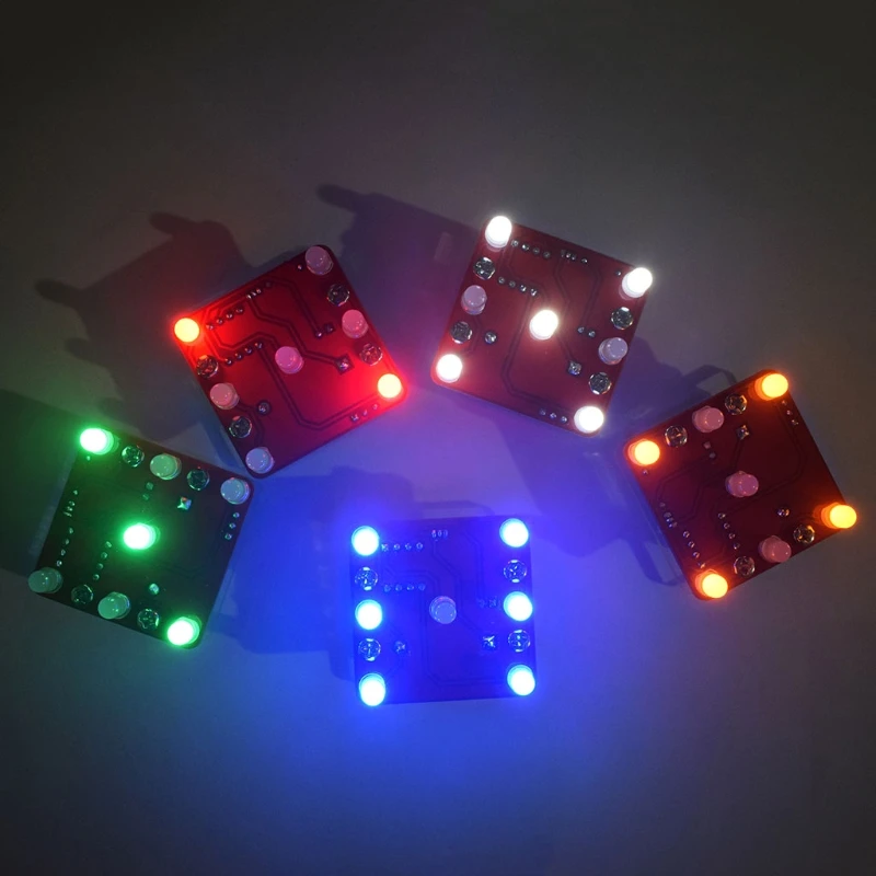 DIY качели тряски LED кости комплект с небольшой вибрацией двигателя Diy Электронные