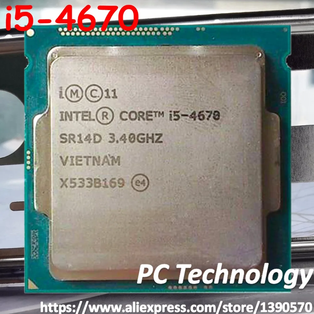 Оригинальный процессор Intel Core i5 4670 SR14D 3 40 ГГц 6 Мб 84 Вт LGA1150 четырехъядерный для