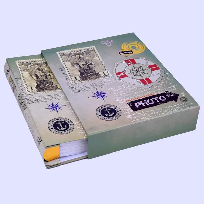 Ретро стиль Interleaf Фотогалерея 200 листов семейный фотоальбом для малышей