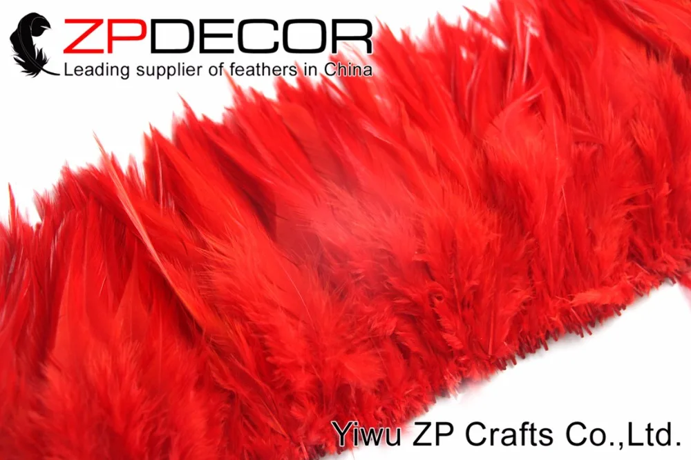 Новинка! ZPDECOR 700 800 шт 4 6 дюймов окрашенные красные натянутые перья для украшения