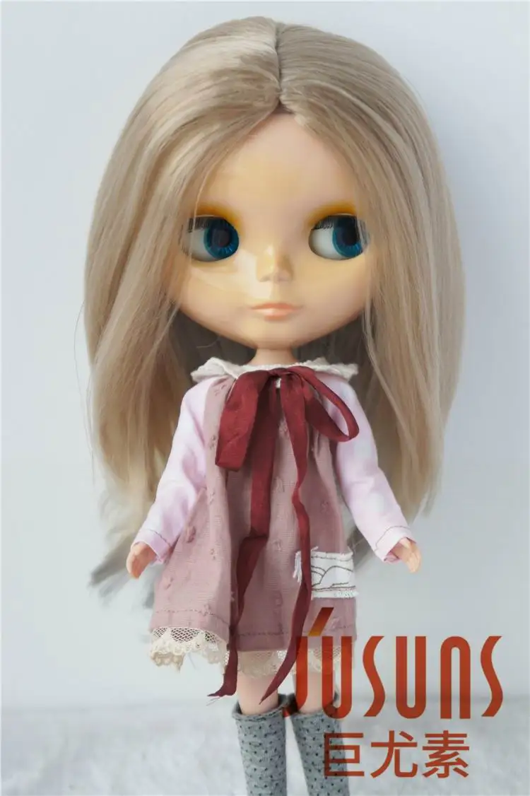 JD078 SD BJD кукольные парики Размер 8-9 дюймов 9-10 дюймов Мода Природа длинный синтетический мохер парик кукла волосы куклы аксессуары - Цвет: 9-10inch Blend Blond