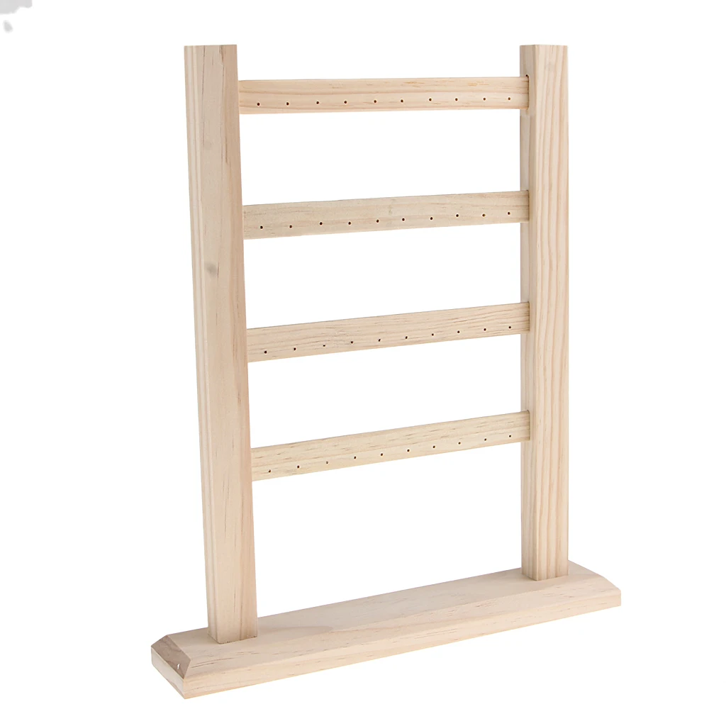 Деревянная подвесная стойка-органайзер для ювелирных изделий серег ожерелий |