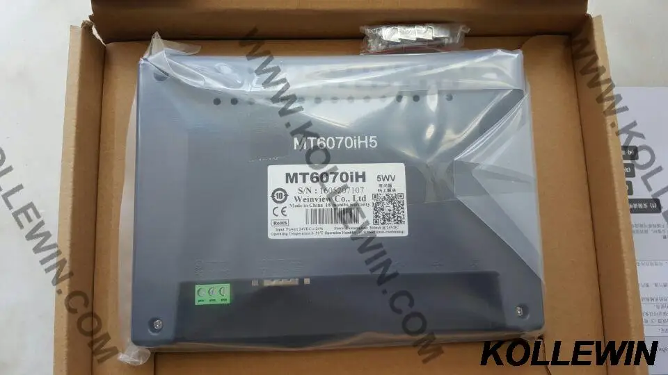 MT6071IP оригинальный WEINVIEW Weintek HMI MT6070iH5 сенсорный экран панель 7 ''TFT 32 бит 1 год
