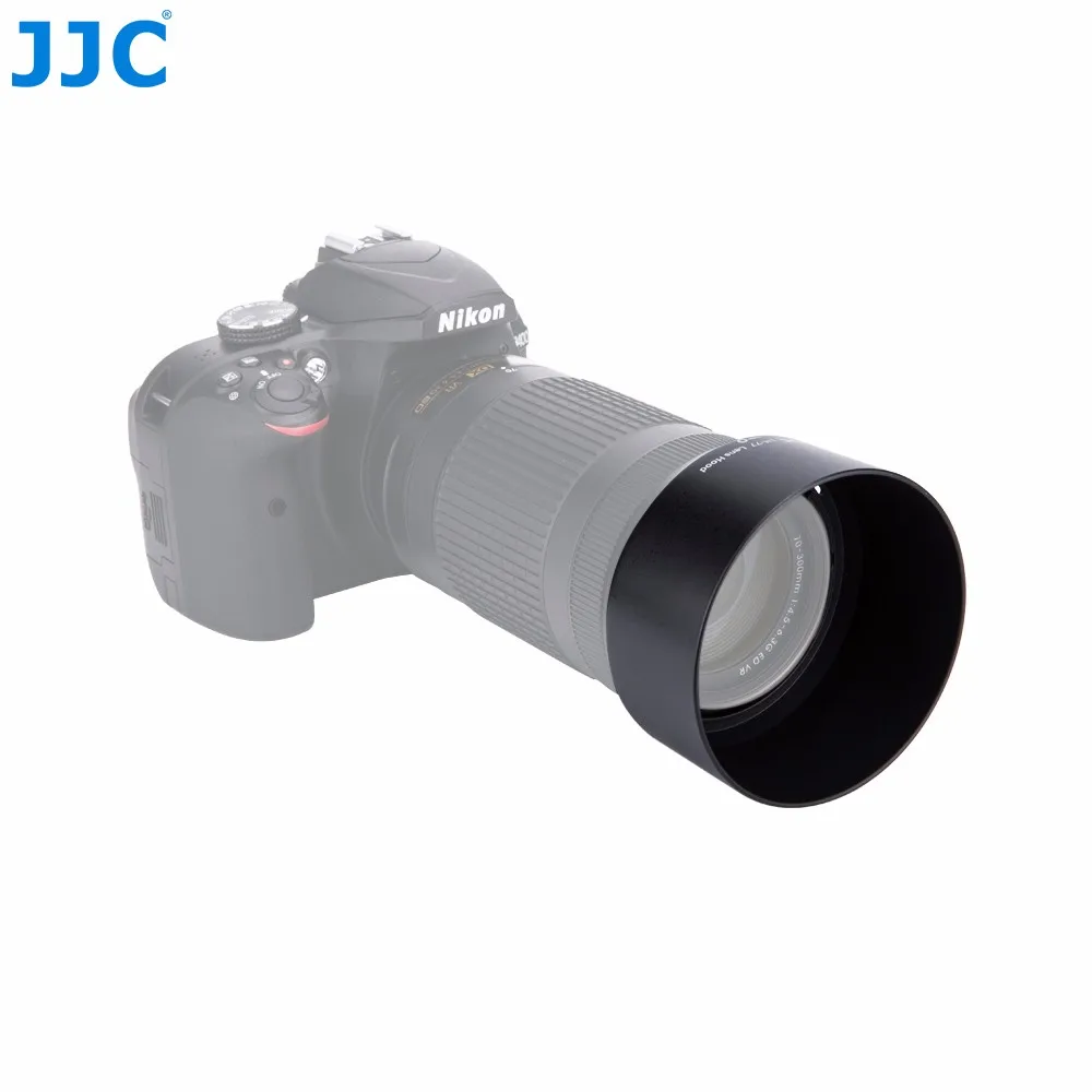 JJC бленда объектива камеры для Nikon AF-P DX NIKKOR 70-300 мм f/4,5-6,3G ED VR/AF-P DX NIKKOR 70-300 мм f/4,5-6,3G ED заменяет HB-77