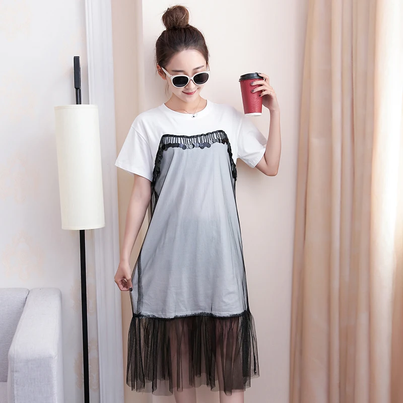 Женская одежда 2017 Весна Лето стиль корейский мода тонкий новый кружева стежка
