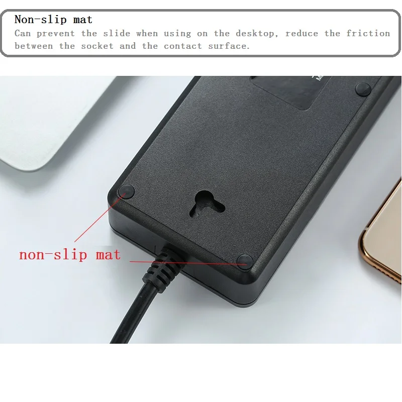 Power Strip Wall Multiple Socket Plug 3 Ports 4 Sub-control Switch USB Jack Quick Fast Charge Outlet Extension Safety for EU | Электроника