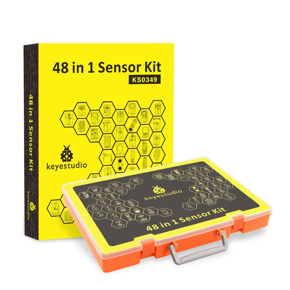 Новинка! Keyestudio 48 В 1 датчик стартовый набор с подарочной коробкой для Arduino DIY проектов(48 шт датчик s