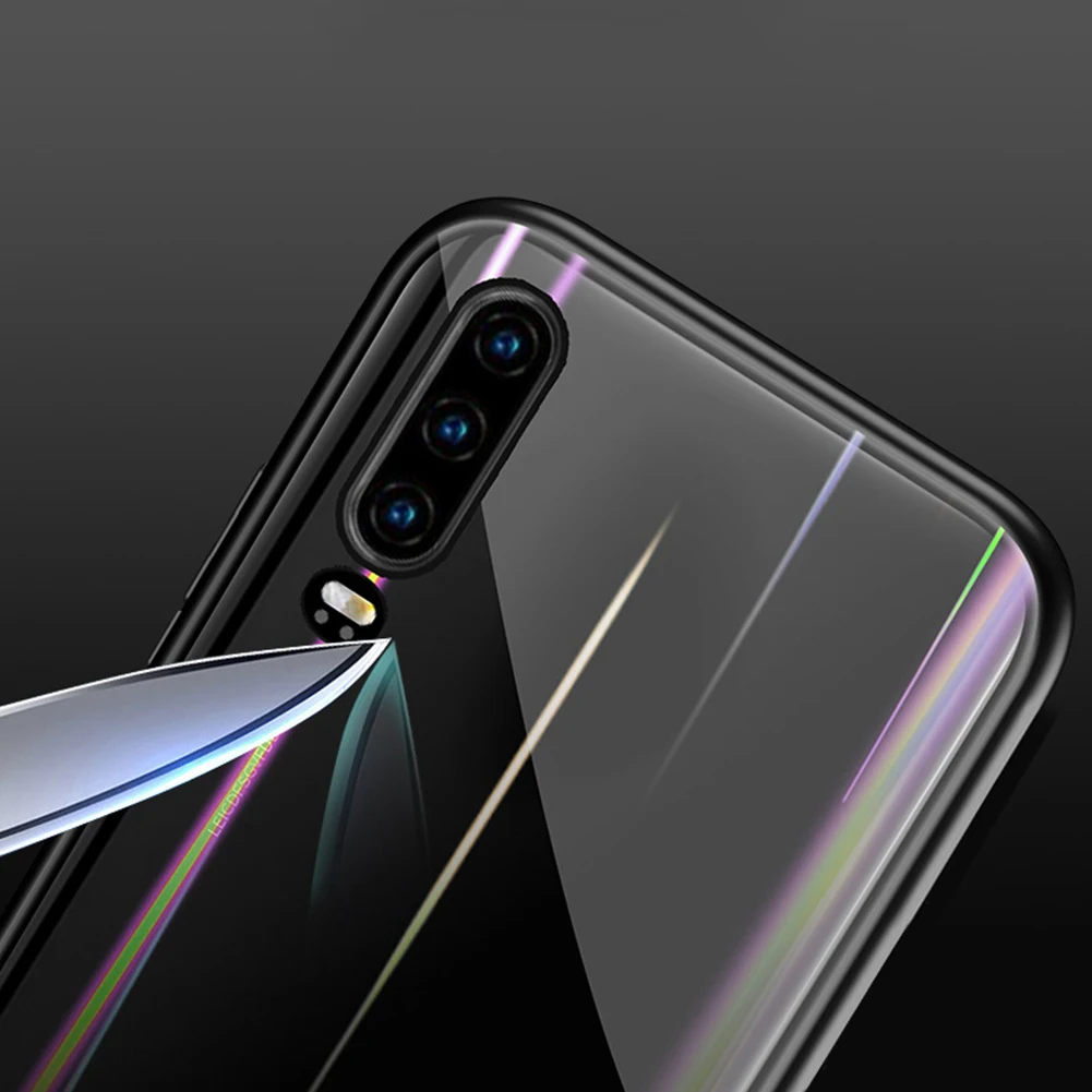 Магнитный адсорбционный чехол для телефона huawei P30 Pro 360 градиентное стекло полная