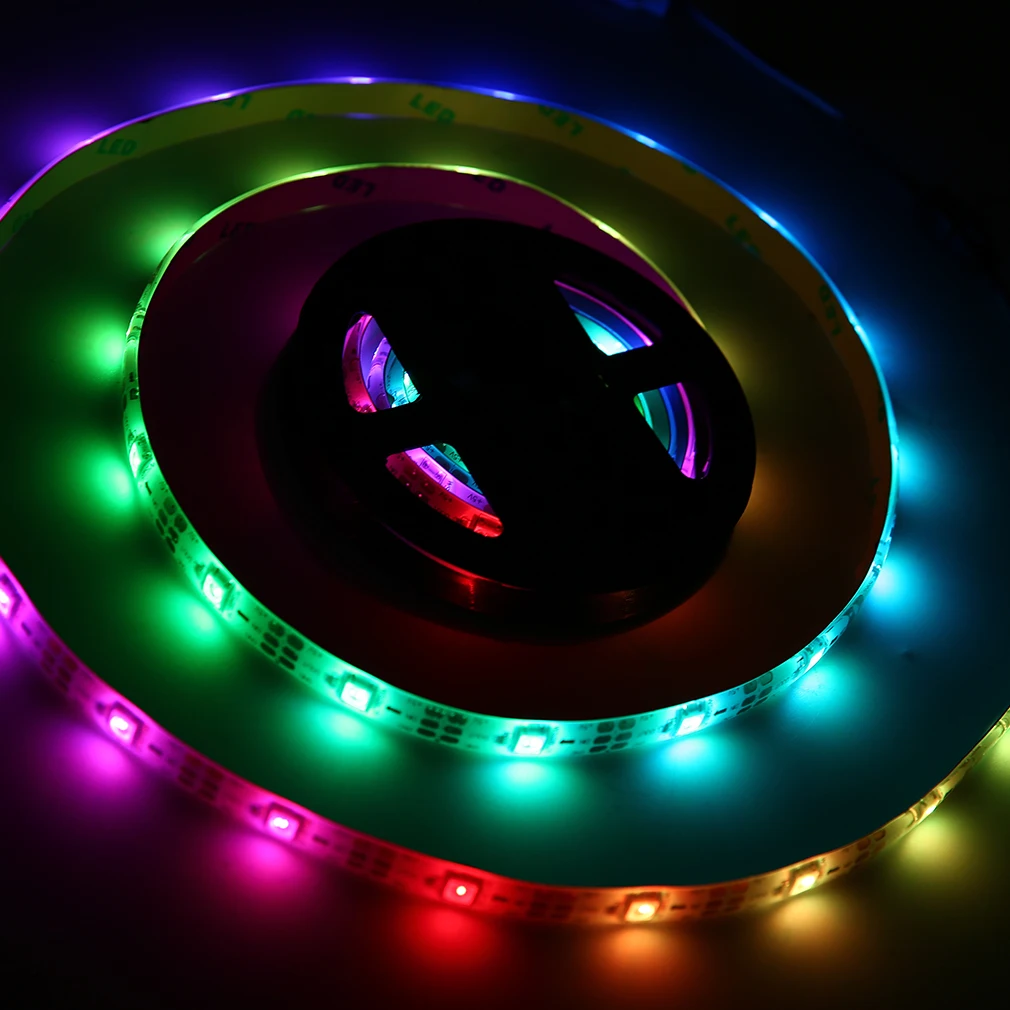 WS68 12 RGB 5050 SMD Водонепроницаемый гибкая USB 5V светодиодный белая полоска лампы