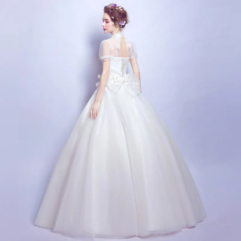 SOCCI Weekend 2018 винтажное свадебное платье с высоким воротом Vestidos De Noiva Милое