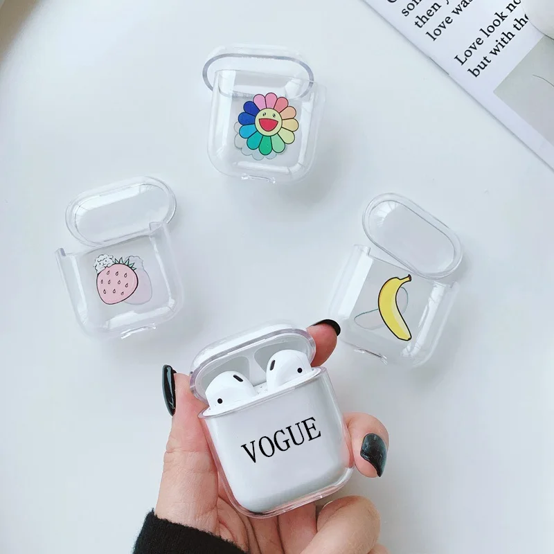 Мультяшный чехол для Apple аксессуары Airpods Bluetooth наушников защитный s Box Твердый