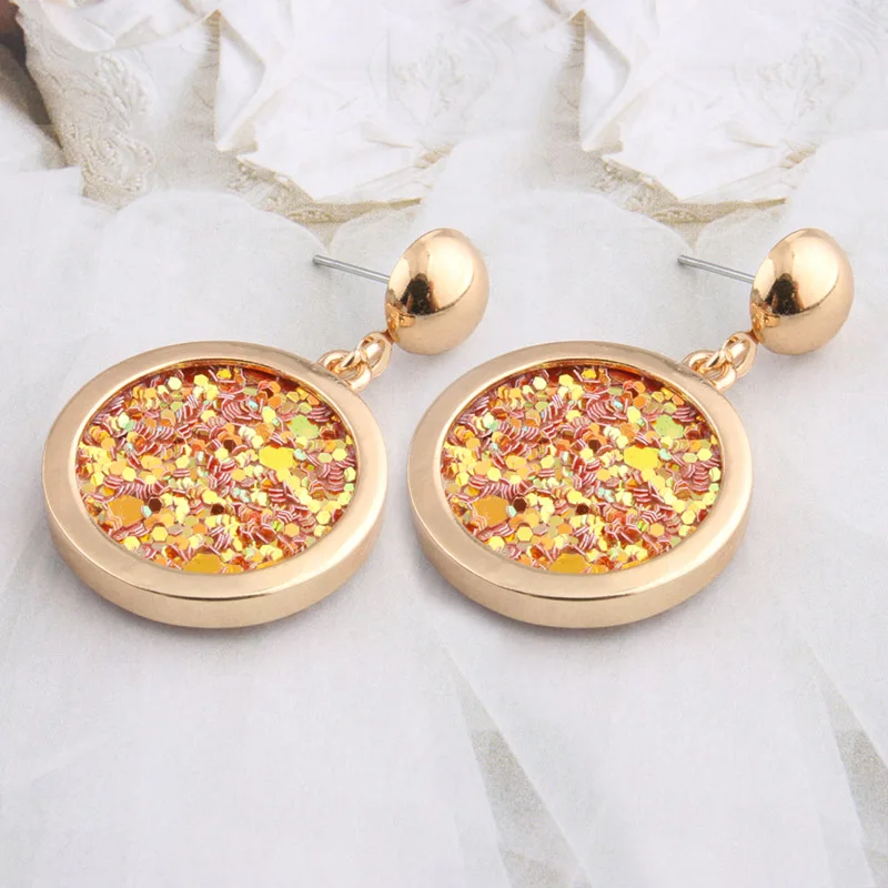 Кожаные серьги NeeFu WoFu большие длинные круглые подвески женские трость