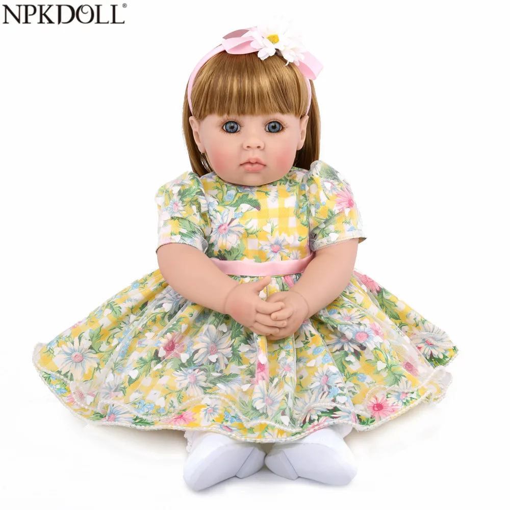 NPKDOLL прелестная кукла принцессы 50 см мягкие силиконовые куклы для новорожденных