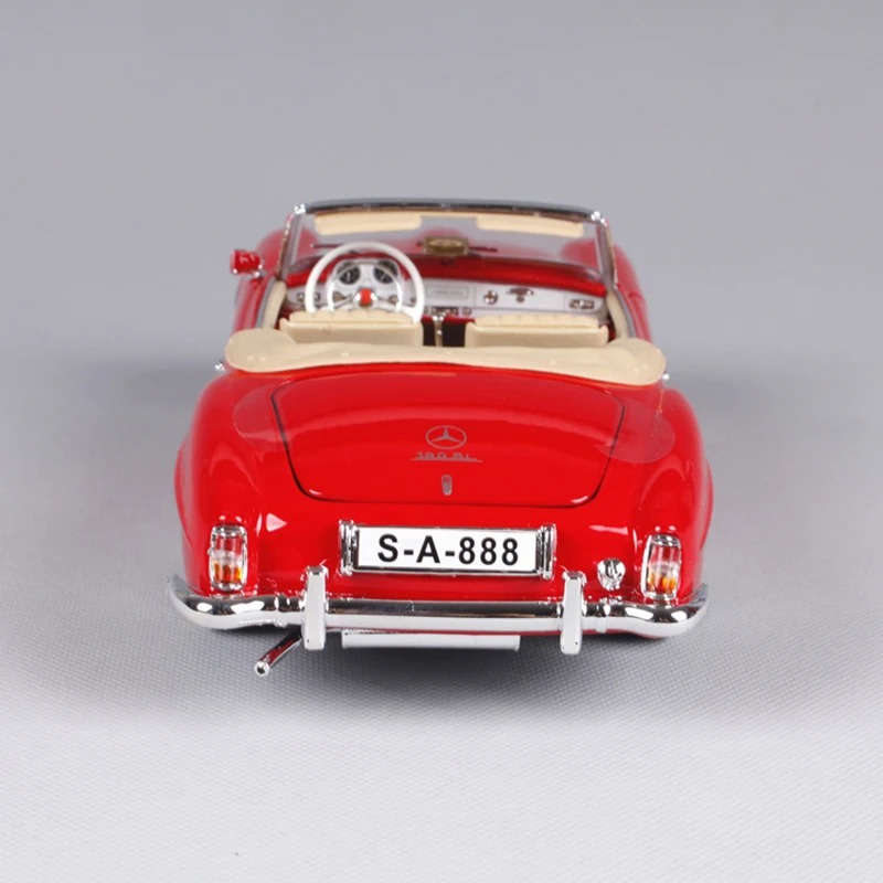 Maisto 1:18 литая машина 1955 190SL Roadster W121 Coupe красные классические автомобили из сплава