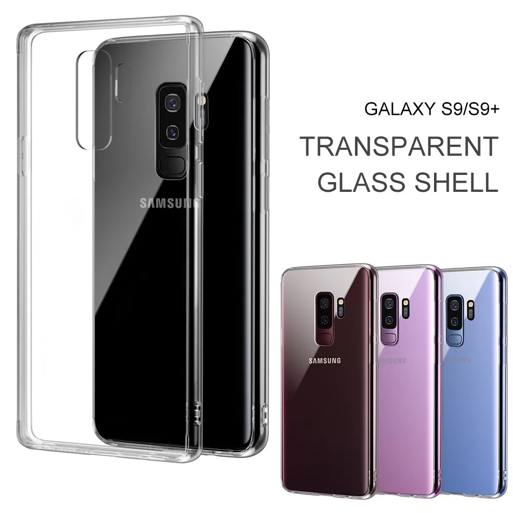 Чехол CYATO из закаленного стекла прозрачный чехол для Samsung Galaxy S10 S10Plus S10Lite S9 S9Plus S8