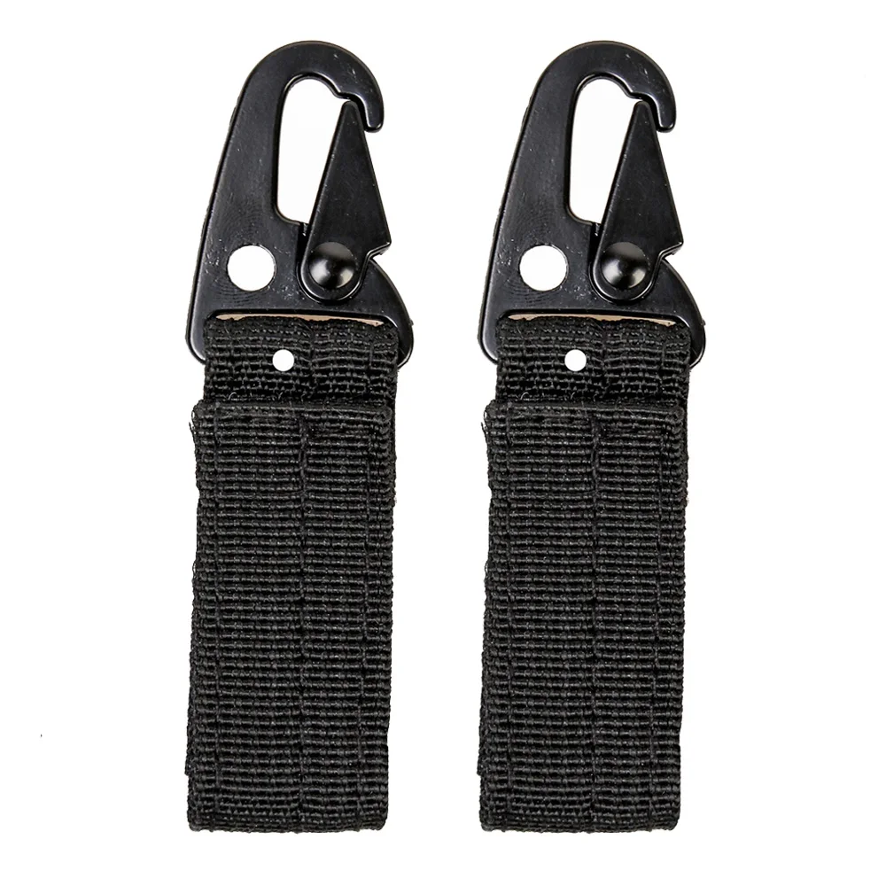 2 шт. Molle Sling Clips Quick Release лямки подвесная система ремень многофункциональная тактическая пряжка нейлоновый крюк брелок аксессуар