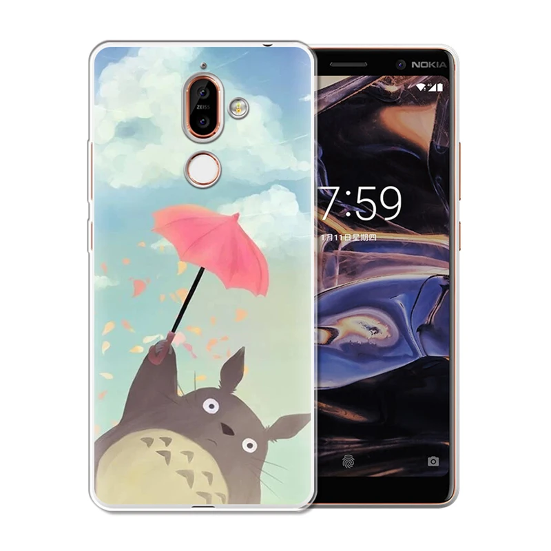 Чехол для телефона Nokia 1 3 5 8 6 2 7 Plus 9 X6 2018 X7 X3 с милым Тоторо из аниме Ghibli Миядзаки |