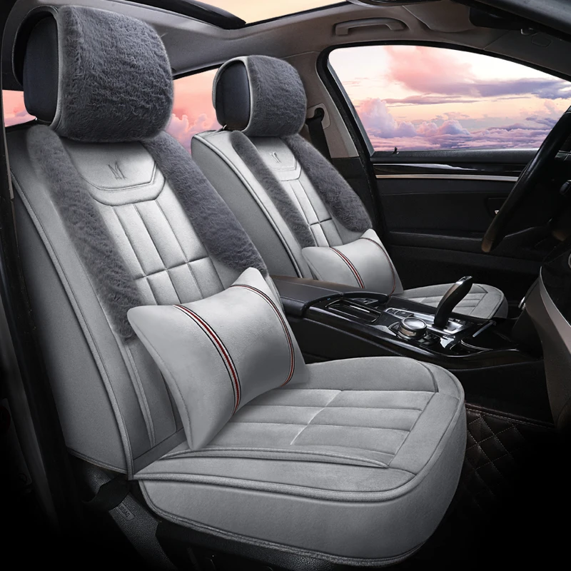 Зимняя плюшевая подушка для автомобильного сиденья kia Sorento Sportage Optima K5 Forte Rio/K2 Cerato K3