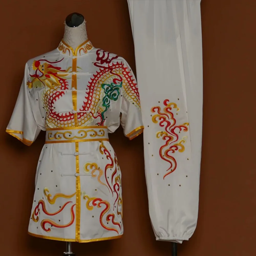 Wushu taichi одежда тайцзи changquan Униформа боевые искусства соревнования вышитые