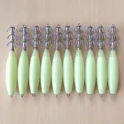 Сверхпрочные рыболовные крючки, сверхпрочные Джиги-Осьминог для кальмара 17 г33 г45 г55 г65 г72 г, светящиеся в темноте, бесплатная доставка