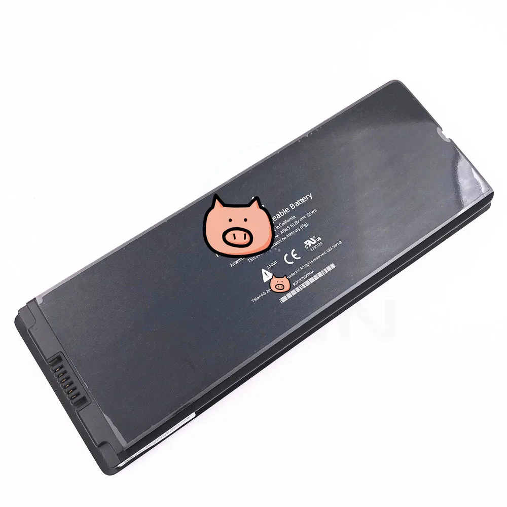 A1185 Батарея для Macbook Pro 13,3 ''ноутбук A1181 MA254 MA255 MA699 MA700 MB061 MB062 Батарея 2009 год белый или черный