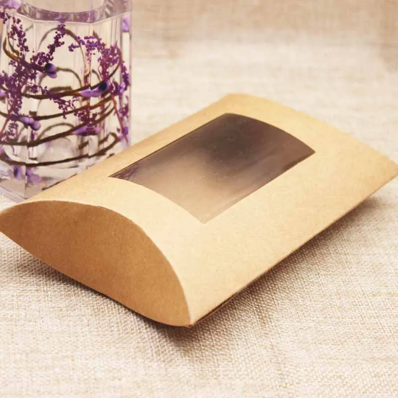 DIY большая подарочная коробка с прозрачным ПВХ окном. Товары дисплей Подушка окно