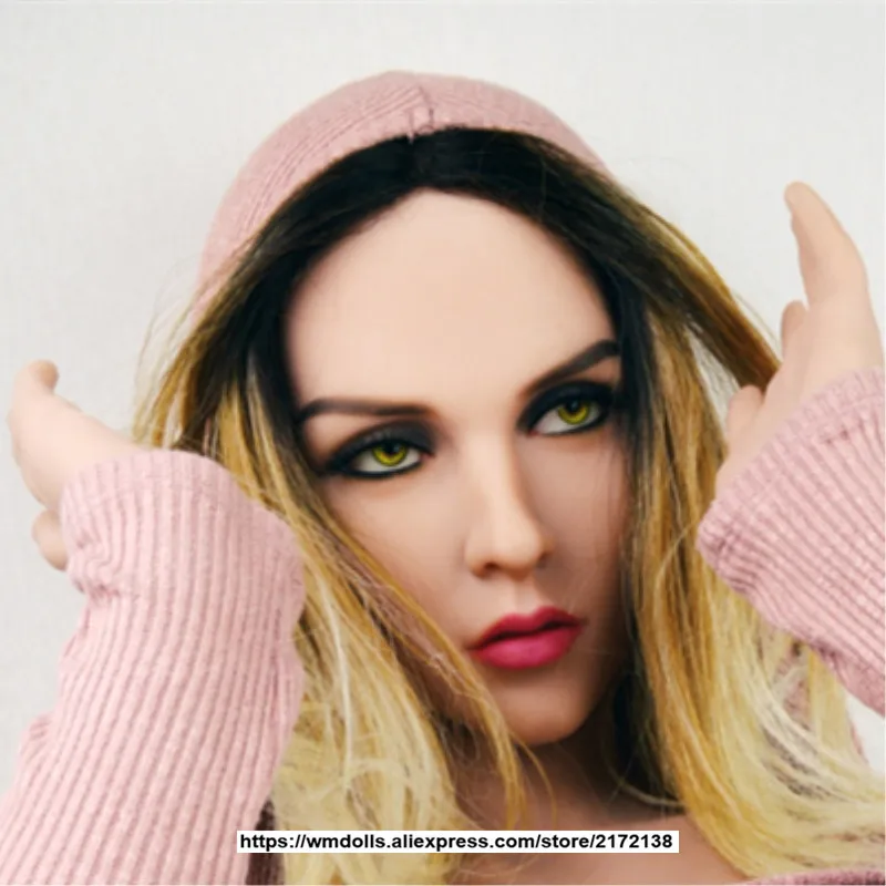 WMDOLL #195 реалистичные силиконовые манекены голова для секс куклы с оральным сексом