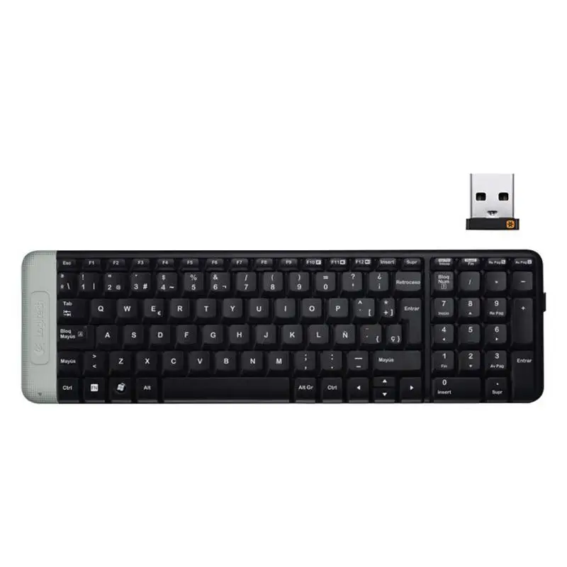 Logitech K230 немой Беспроводной Клавиатура 2,4 ГГц Офис клавиатура для ПК клавиатура для компьютера